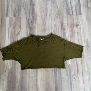 Urban Outfitters Raw-Edge Cropped Tee  EUC